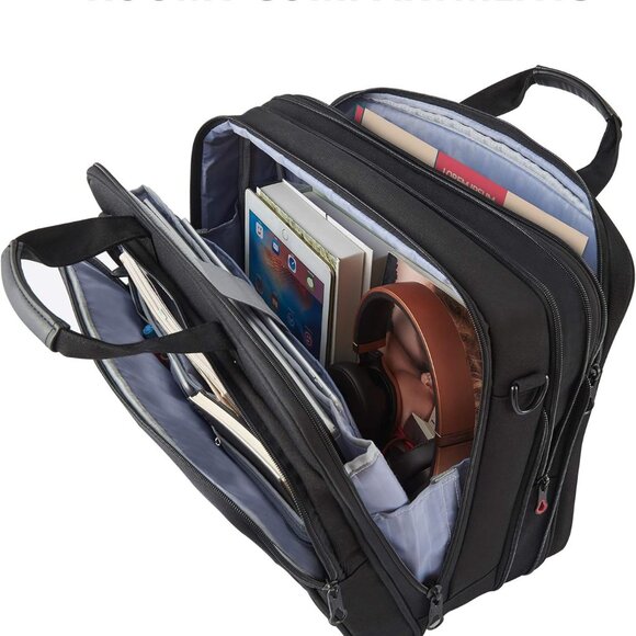 LaptopBag Expandable Laptop Briefcase Fits Up to 17.3Inch Laptop Water-Repellent - Picture 6 of 7